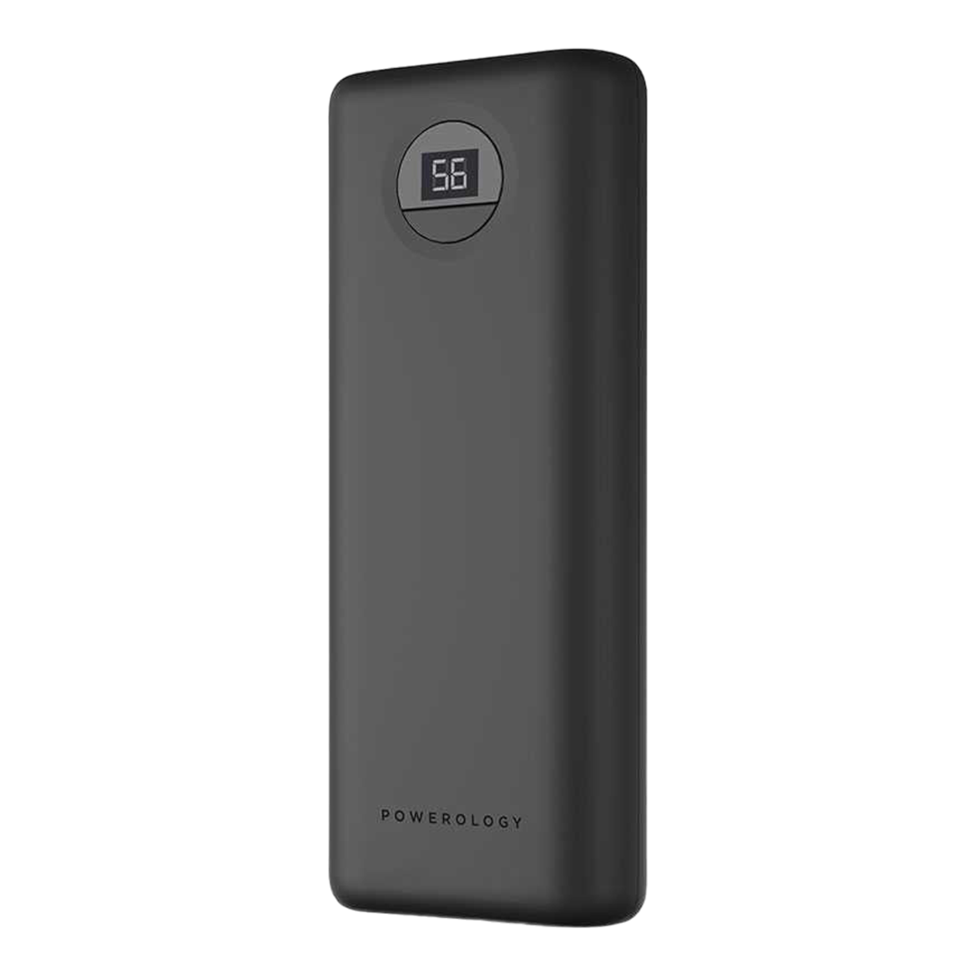 Powerology 20000mAh Compact Power Bank 30W PD & QC3.0 USB-A and USB-C Power Bank Black - alAsil